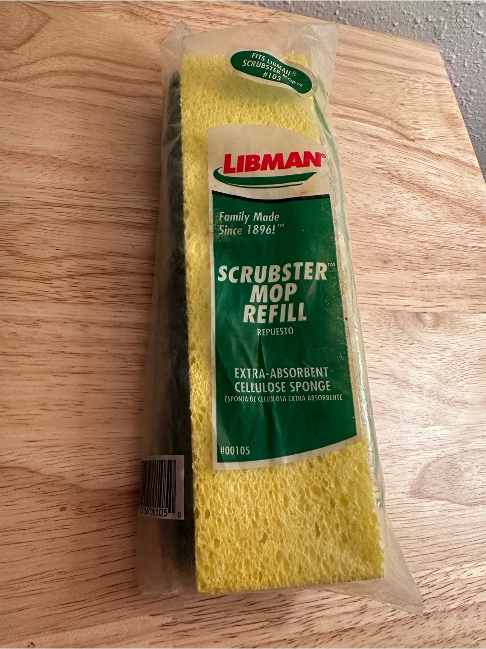 Libman Scrubster Mop Refill #00105 Fits #103